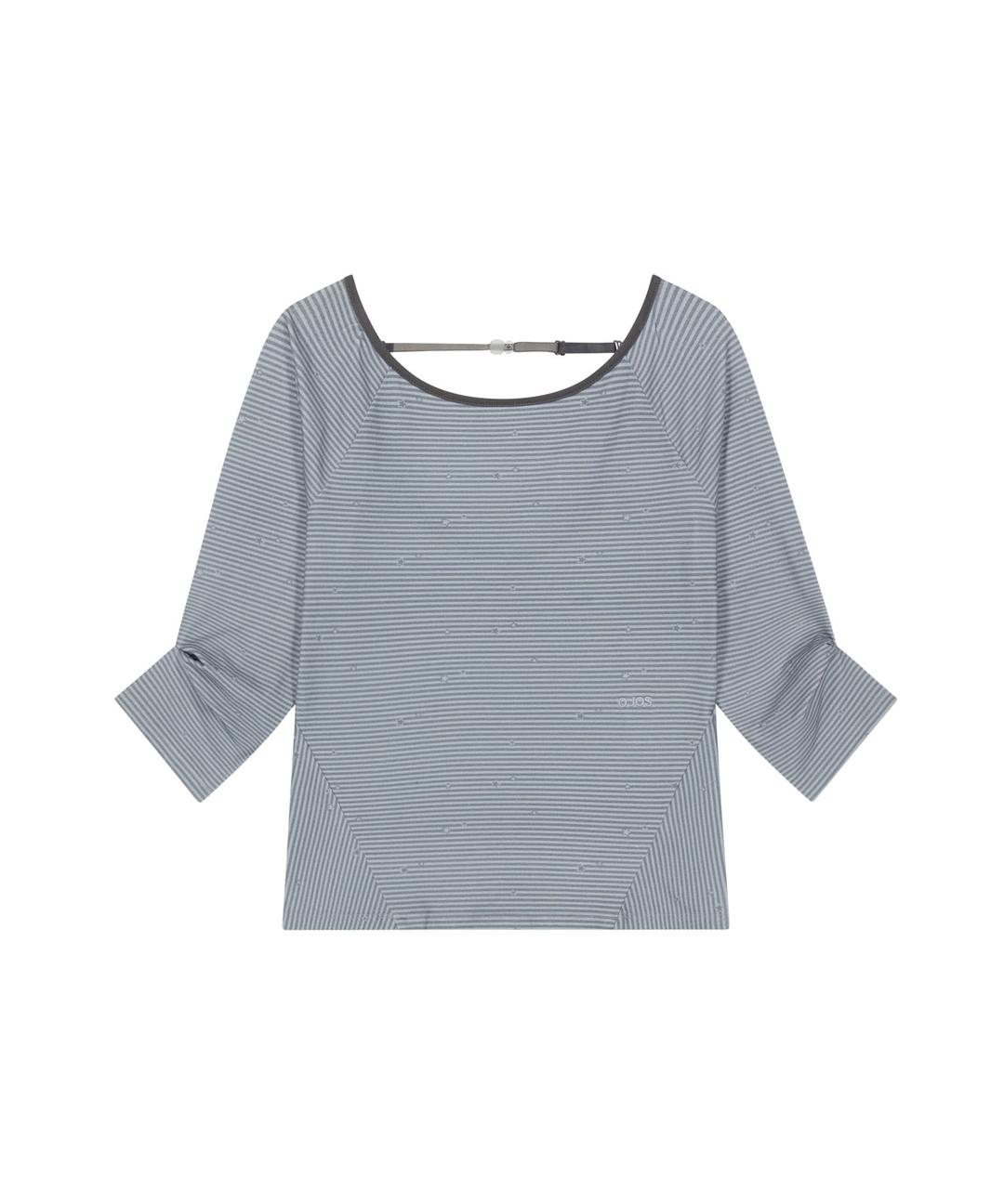 Backless Capri Sleeves / Blue Grey