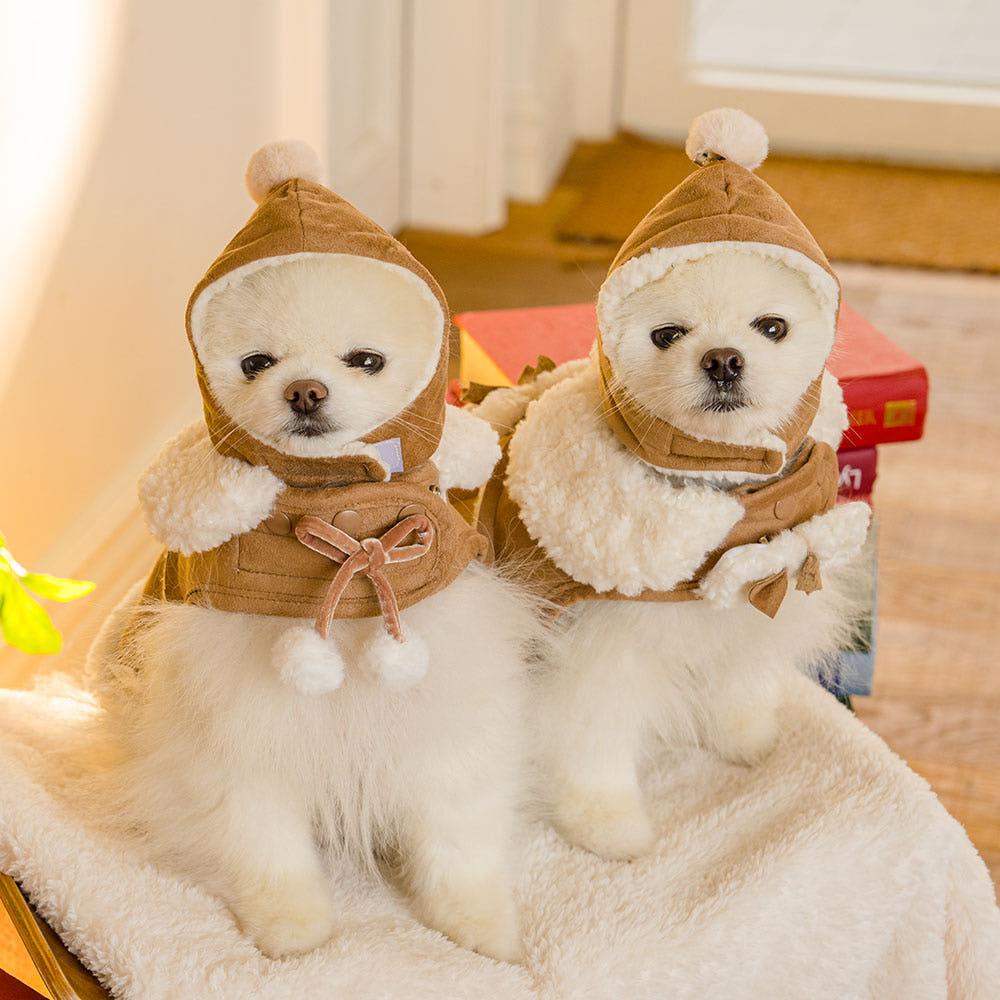 펫츠앤미 강아지 무스탕 하네스