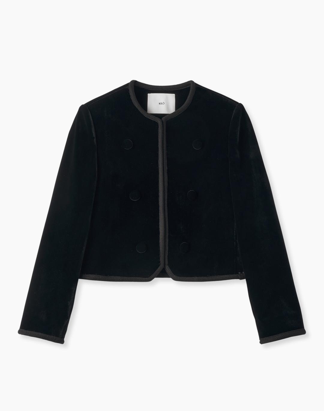 CLASSIC VELVET JACKET (BLACK)