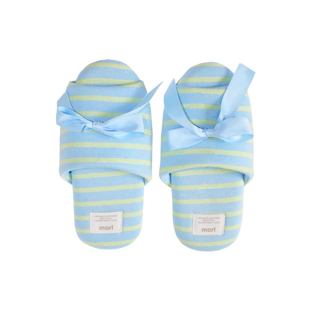 Ribbon room shoes (Stripe)