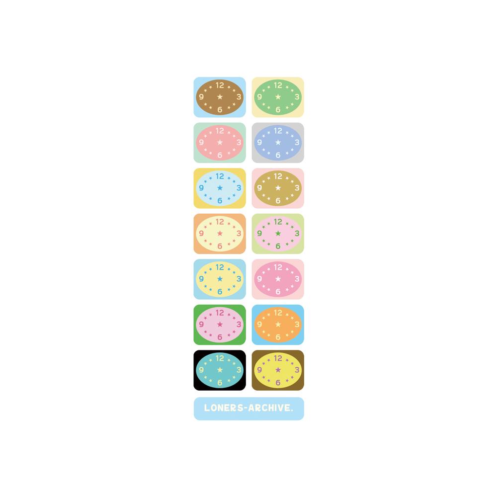 Seal sticker (star clock)