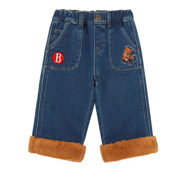허그 베어 베이비 덤블 퍼 데님 팬츠_BP54DP131