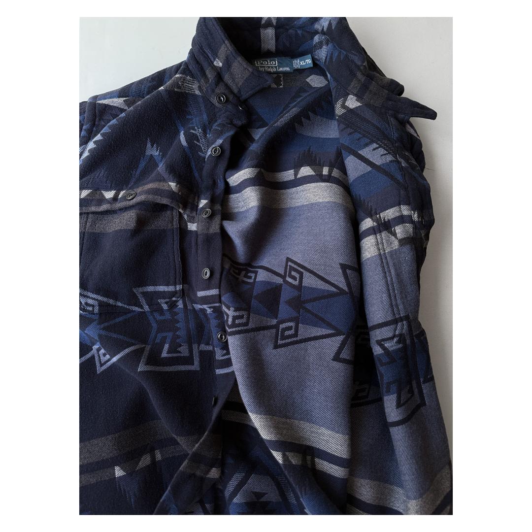 POLO RALPH LAUREN - Soft Thick Shirt Navajo (Navy / Native Patterns)