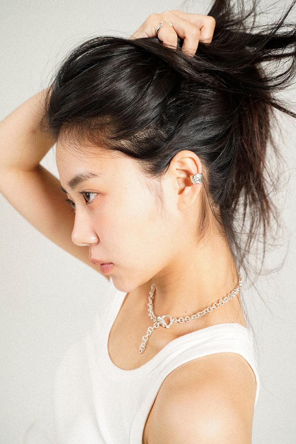 Crumpled paper earcuff