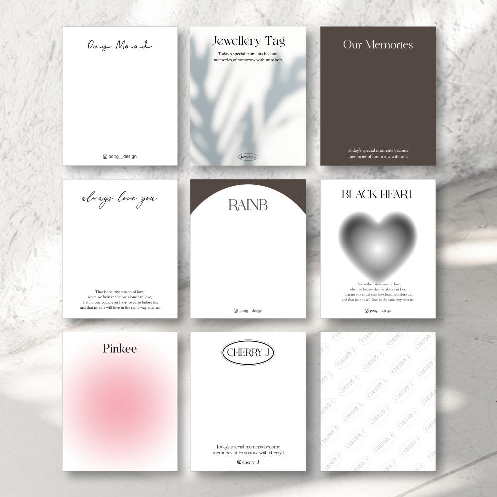 귀걸이택 목걸이택 디자인 주문제작 쥬얼리 종이