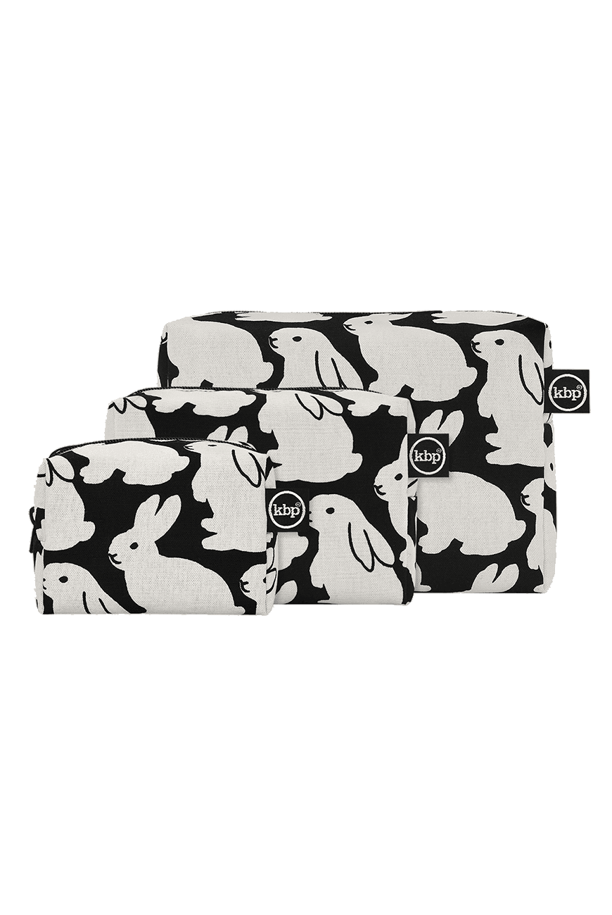 리틀 블랙 버니즈 박스 파우치  Little Black Bunnies Box Pouch