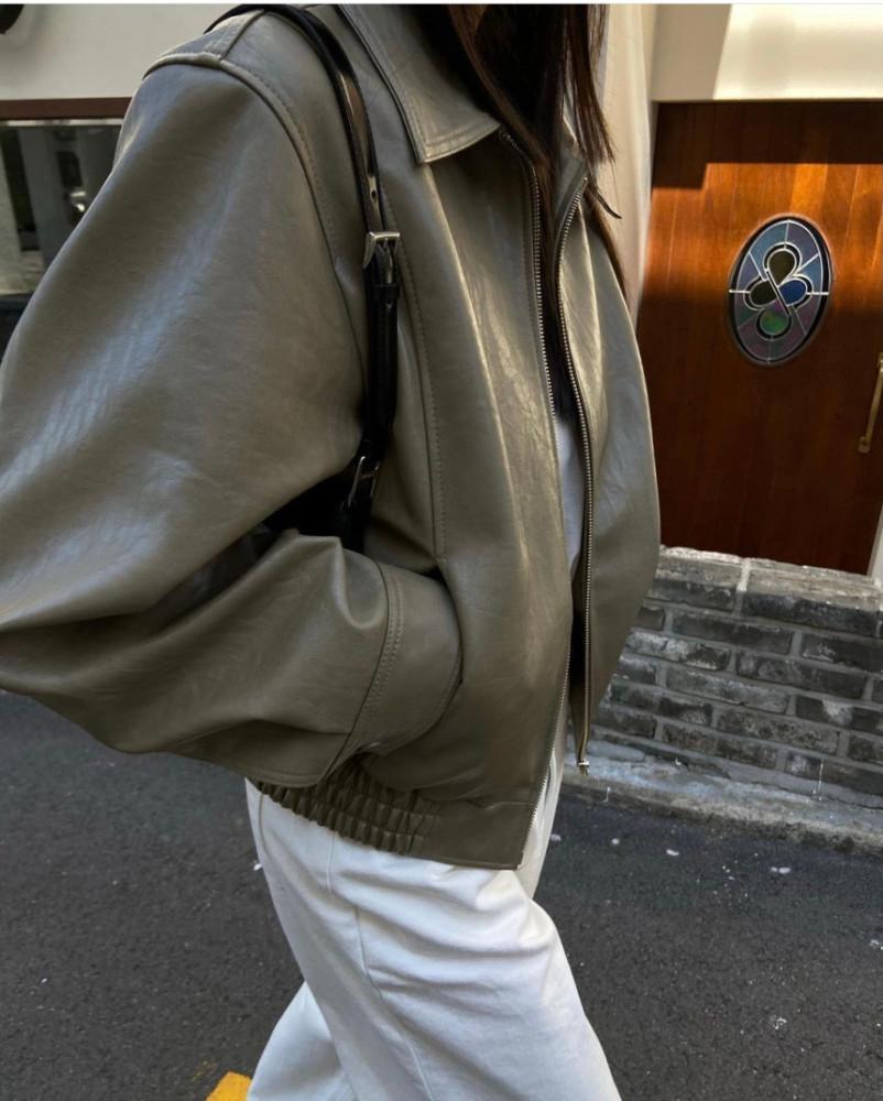 [브라운 당일배송/재진행] 런던플랏 크롬 자켓 (3컬러)