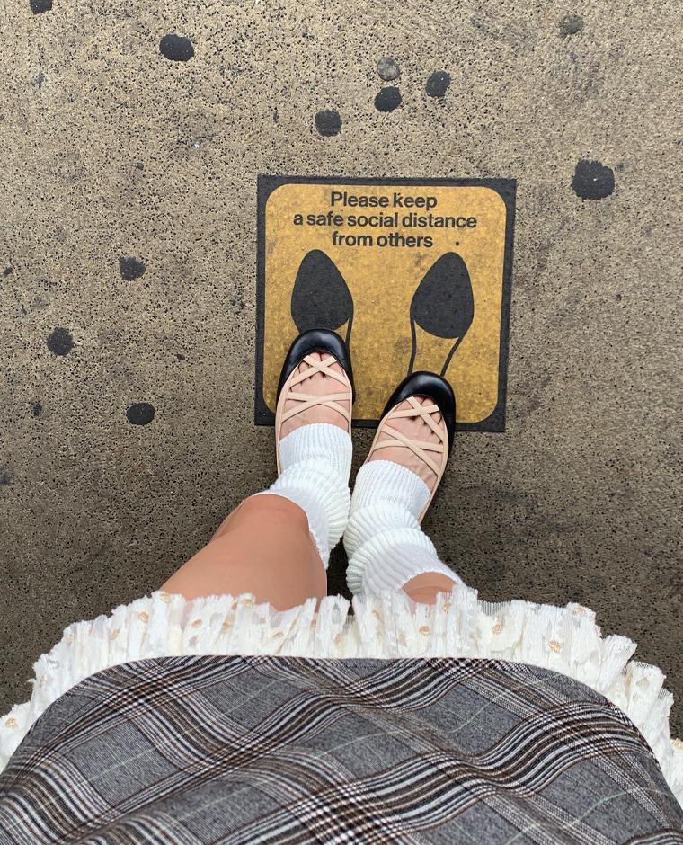 벨라스 체크 스커트