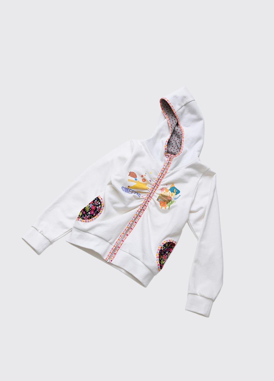 BABY SISTER'S HOODIE WHITE