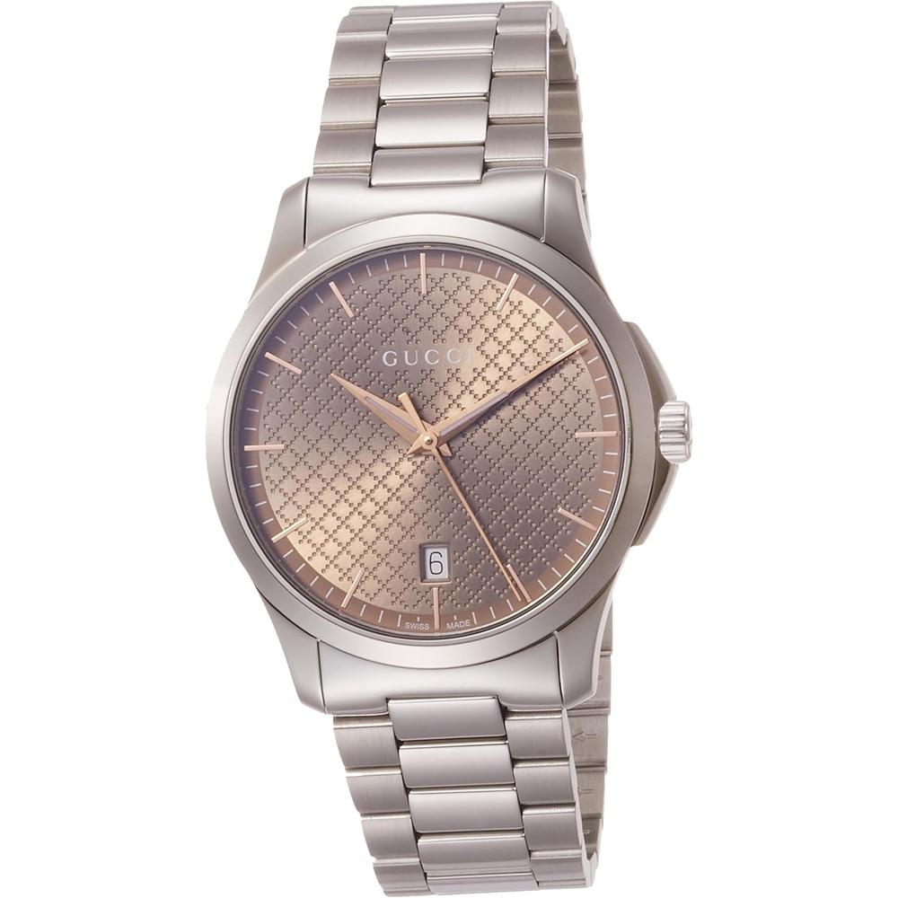 구찌 남성손목시계 메탈시계 G타임리스 브라운 YA1264053