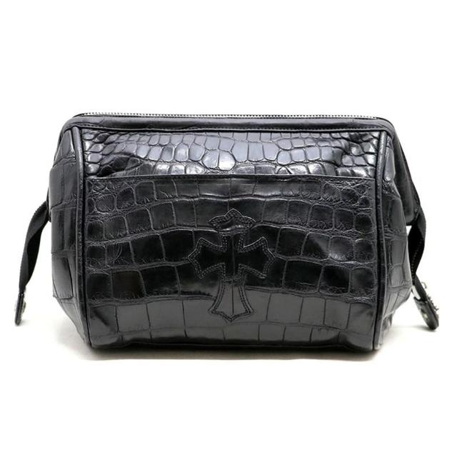 CHROME HEARTS クロムハーツ クロスパッチ ポーチ セカンドバッグ スクロールラベル | chromehearts