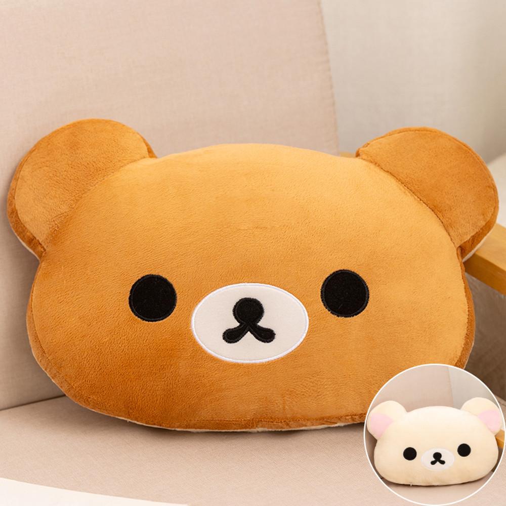 리락쿠마 코리락쿠마 캐릭터 양면 쿠션 쇼파 등쿠션 등받이 베개 (45cm,80cm)