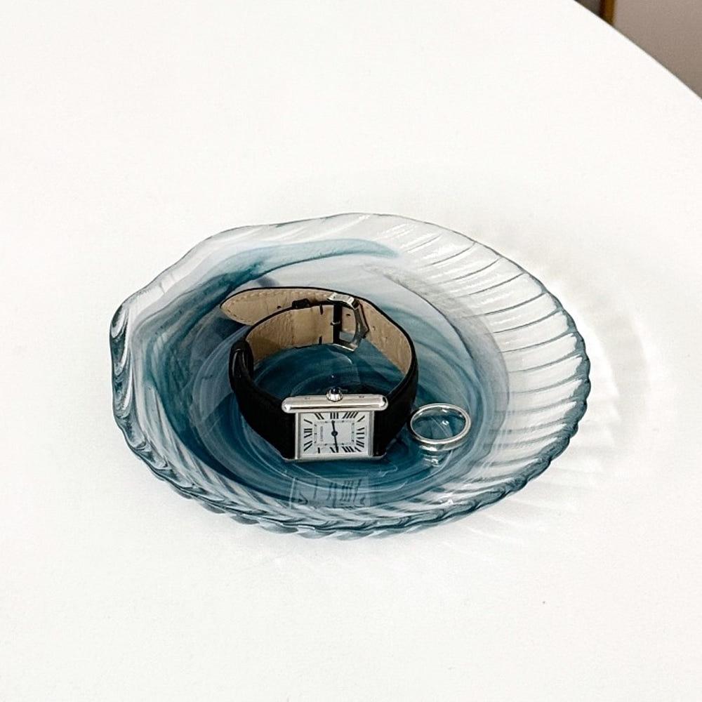 [아르다캠] 가리비 접시 16cm 그린