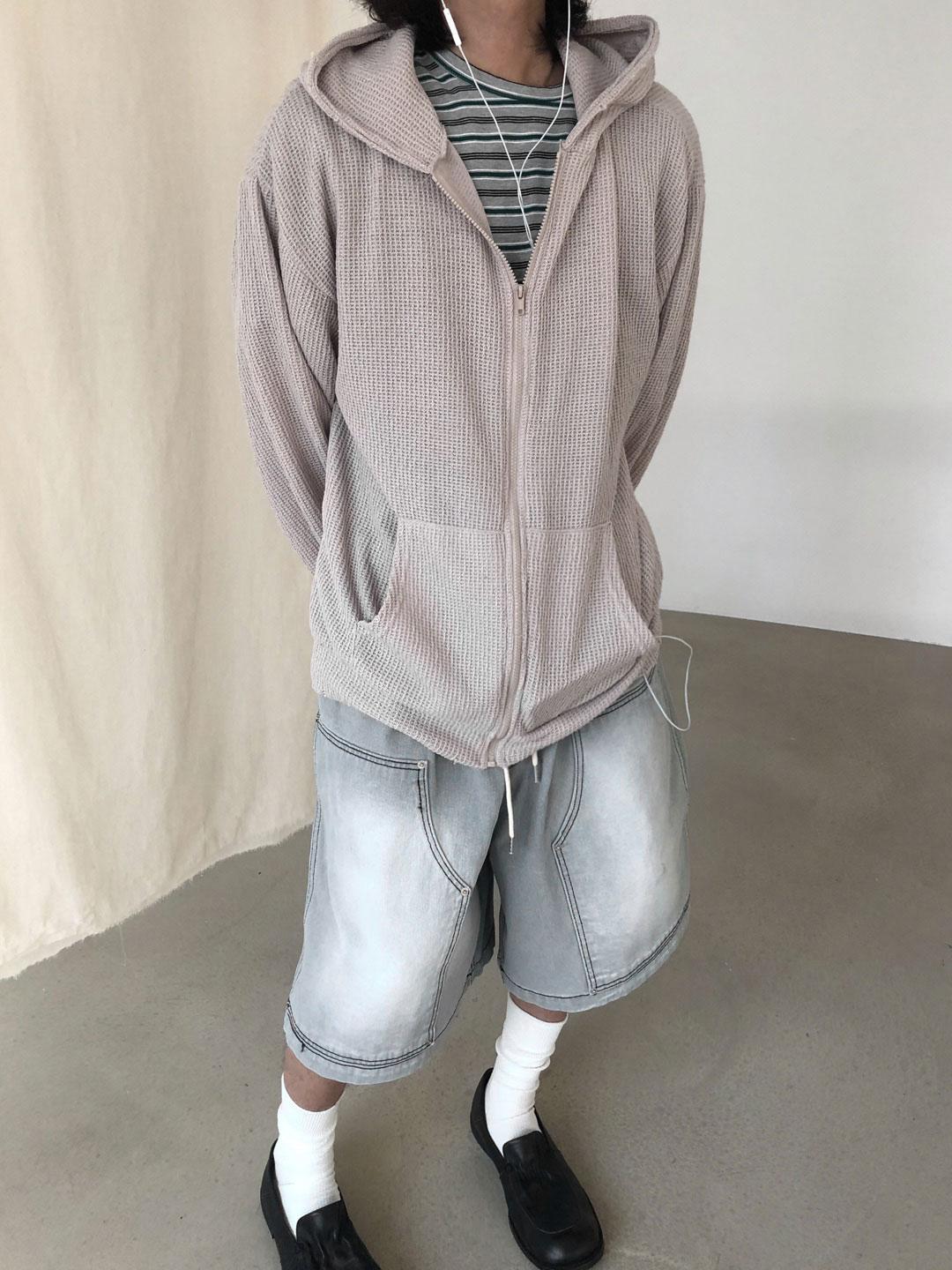 vintage net hood zip up