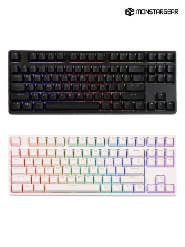 몬스타기어 닌자87PRO H RGB 후아노축 퀵스왑 기계식 커스텀키보드