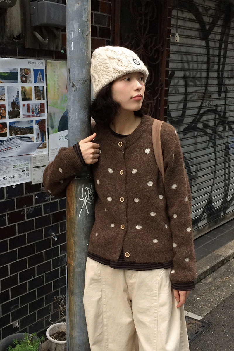 (25FW 미리 어텀🍂)토리프 도트 가디건