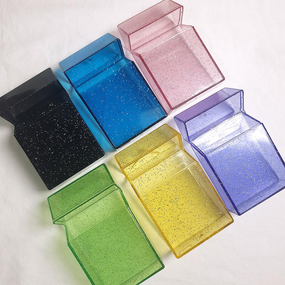 여자 담배 케이스 아크릴 투명 글리터 포카 포토카드 일반