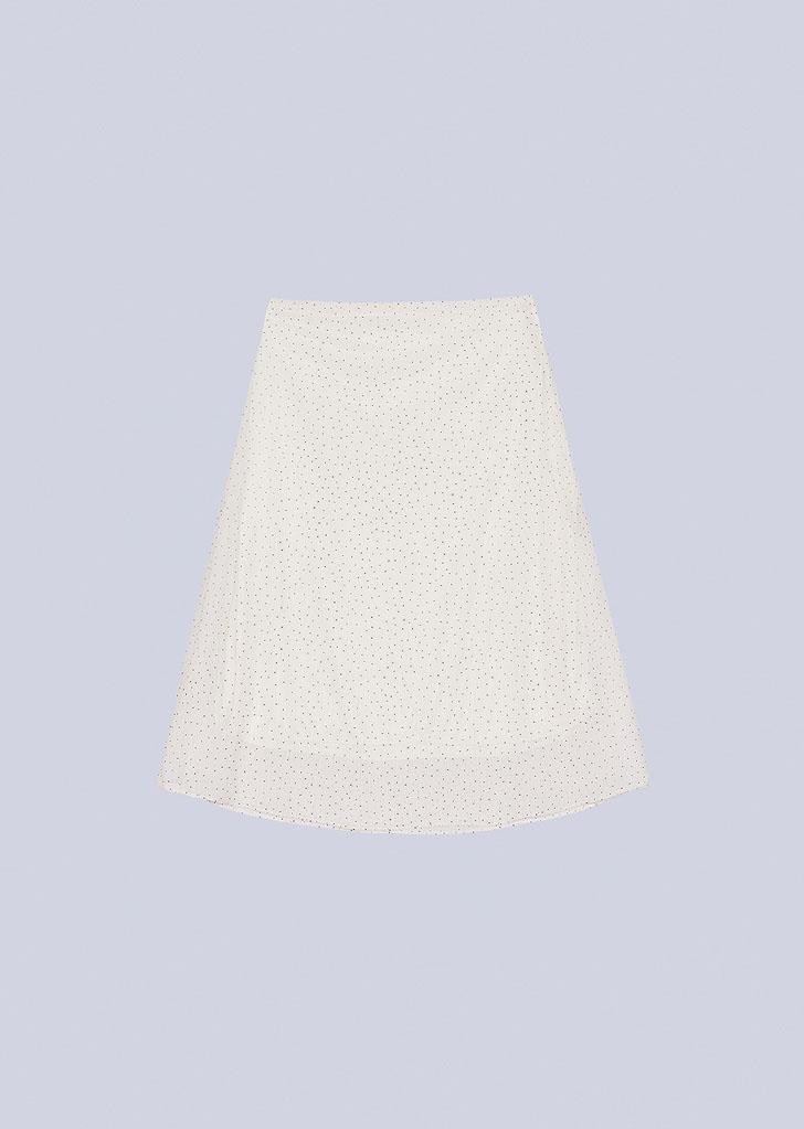 헤인트 PARIS DOT CHIFFON LAYERED SKIRT_IVORY