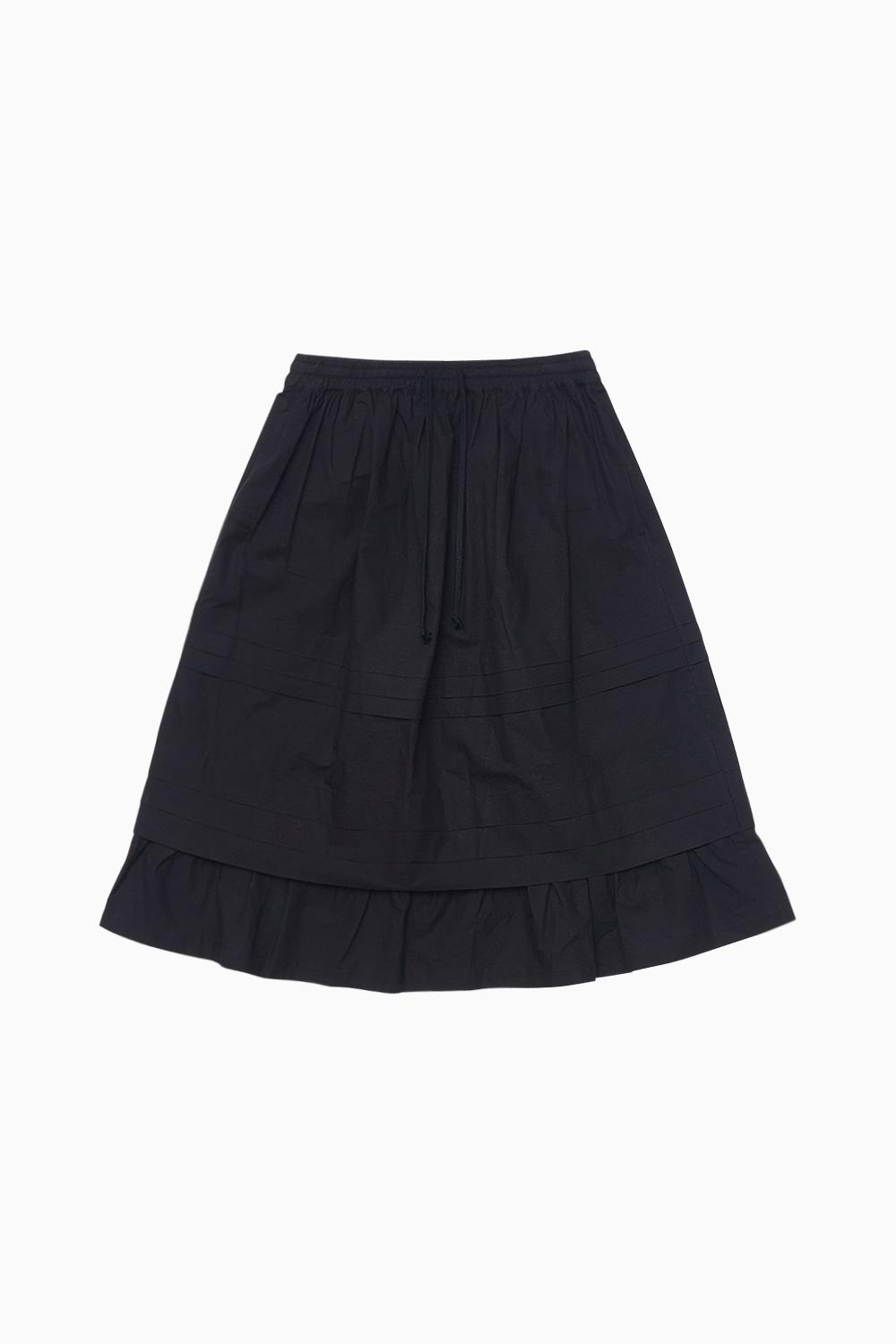 NTC X OHESHIO FRILL SKIRT, BLACK