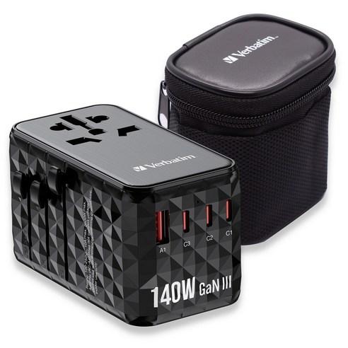 버바팀 140W 4포트 PD 3.1 GaN 여행용 해외 멀티 플러그 아답터 충전기