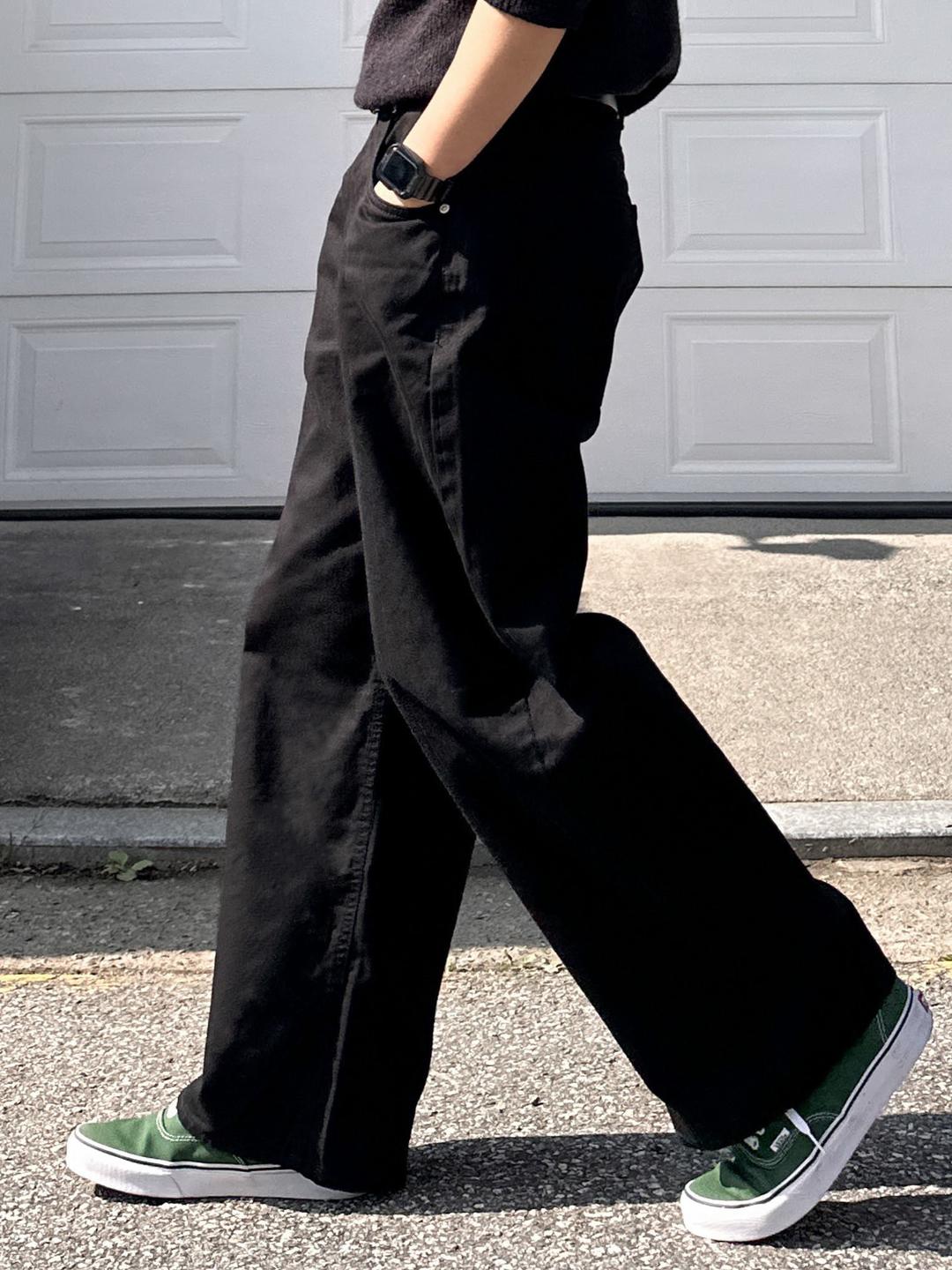 big wide cotton pants (4color)