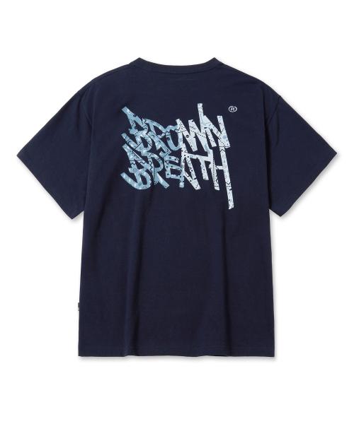 PAISLEY TAG TEE - NAVY