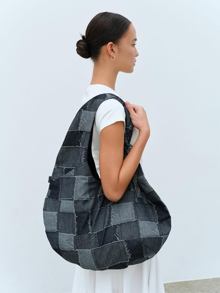 PATCHWORK DENIM BAG