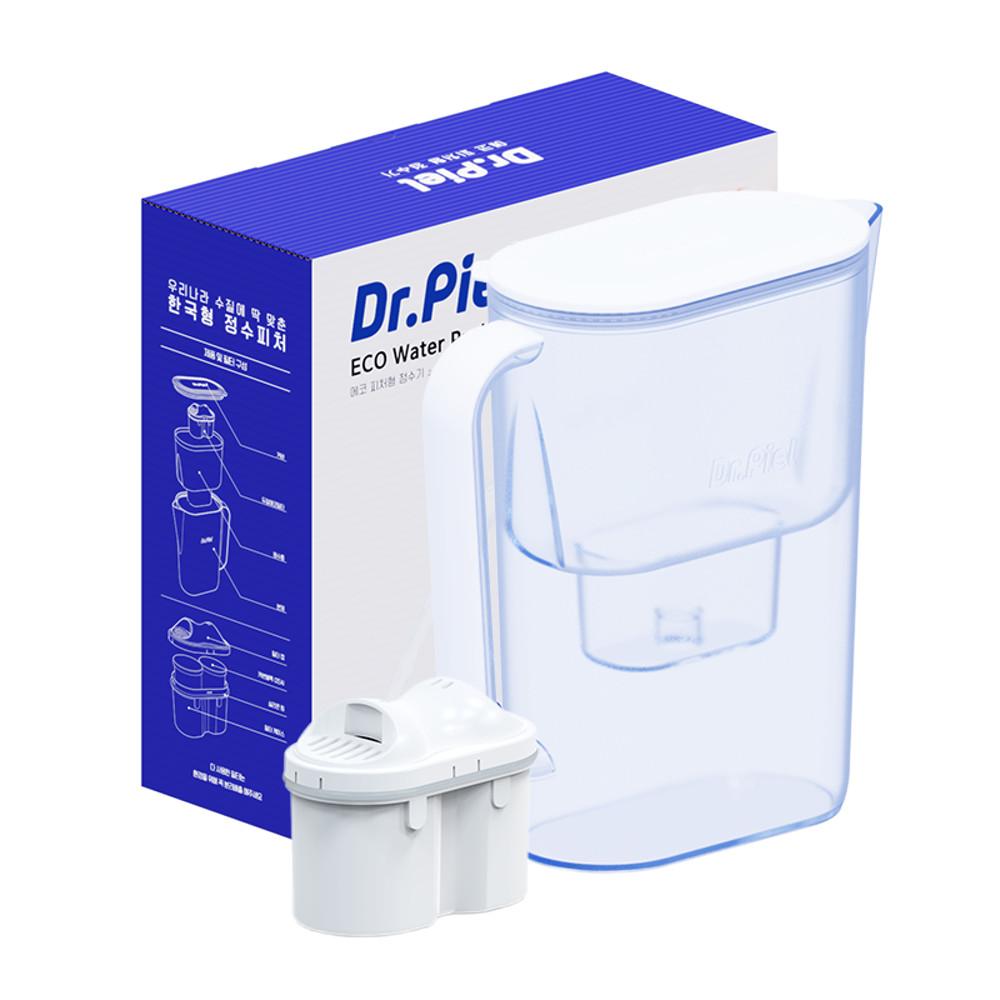닥터피엘 에코 피처형 정수기 기본세트(한국형 미니 정수기 / 본체+필터1개 / 4개월) : 닥터피엘