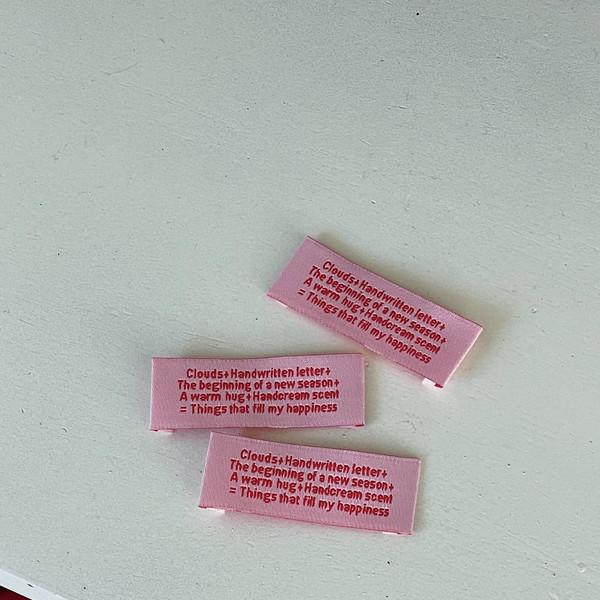 Happiness Label - Pink (4ea)