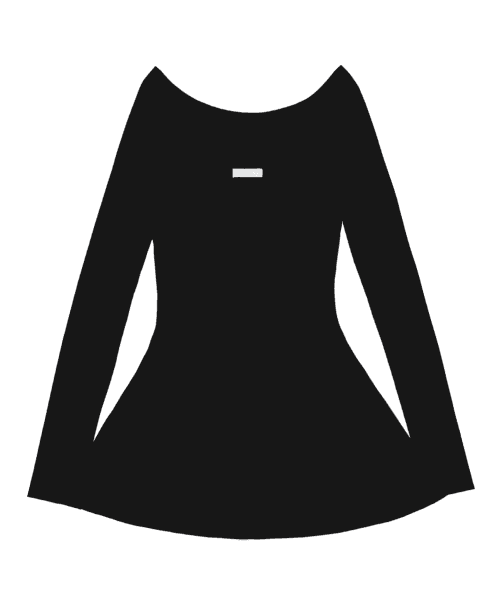 i:e Fluid Longsleeve Dress 01 / Black
