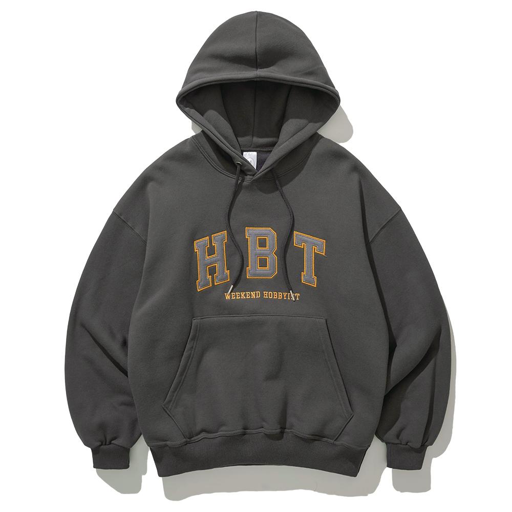 하비스트 오버핏 기모 후드 차콜 OYHD2393