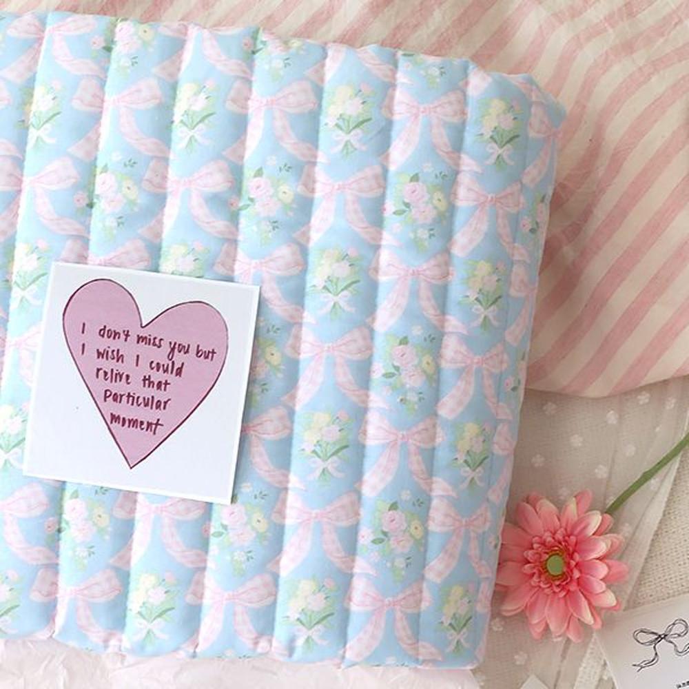 [자체제작] 순면 20수 30mm 줄 누빔원단 마이하이디