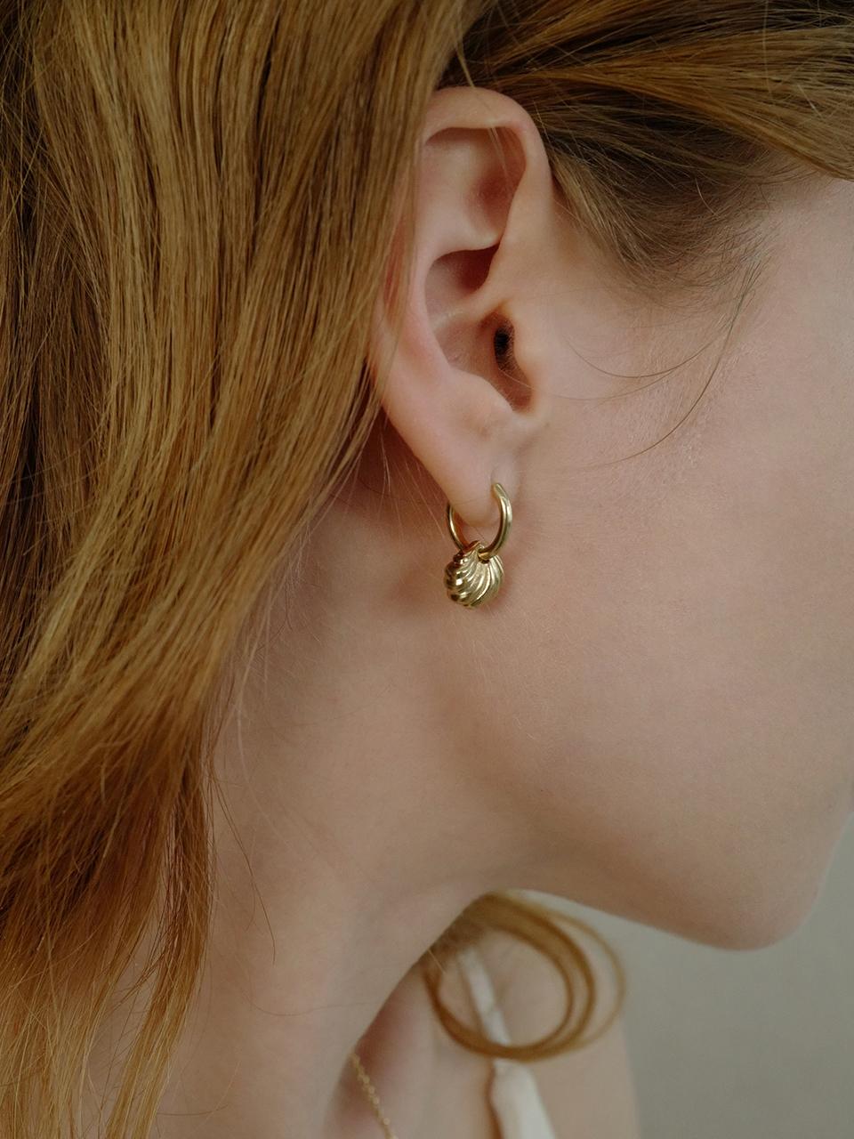 shell ring earring