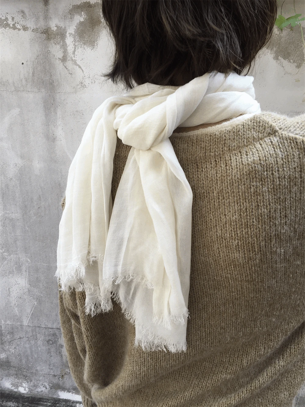 젠드 프린지 롱 스카프 (7c)