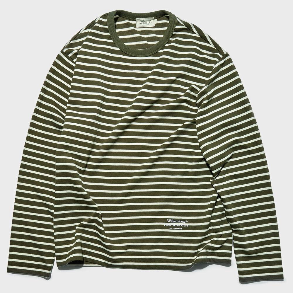 Stripe Round T_Olive