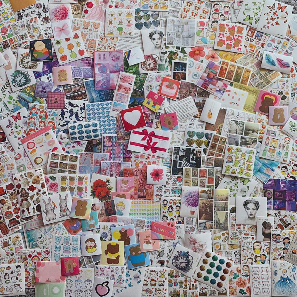 무중복 인스믹스 100장,인쇄소스티커믹스