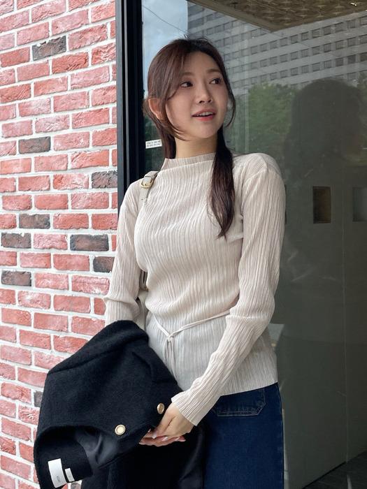 미엘 플리츠 벨티드 폴라 (4colors / F사이즈)