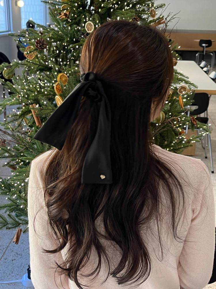 [Garnett made] 리본 버니드롭 2way 스크런치