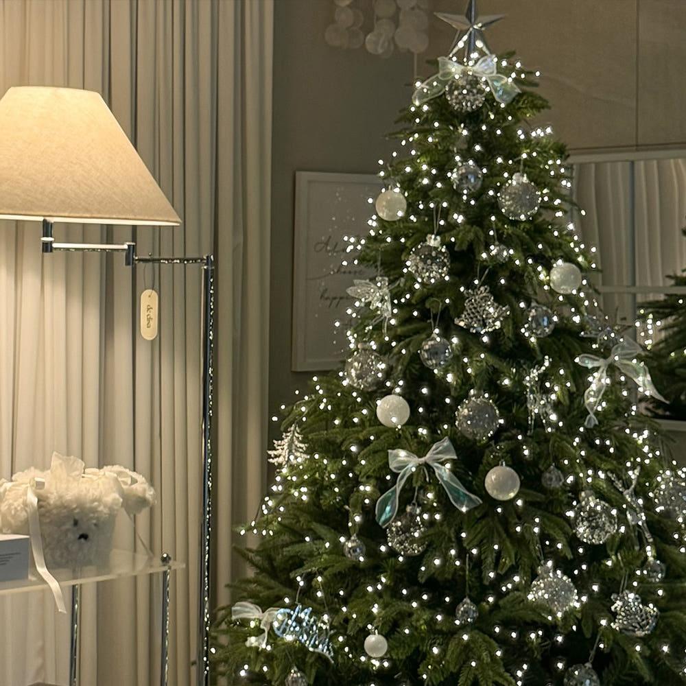 윈터스케치 오너먼트 크리스마스 트리 별장식 꾸미기 산타 오너먼트 디스코나잇 50pcs