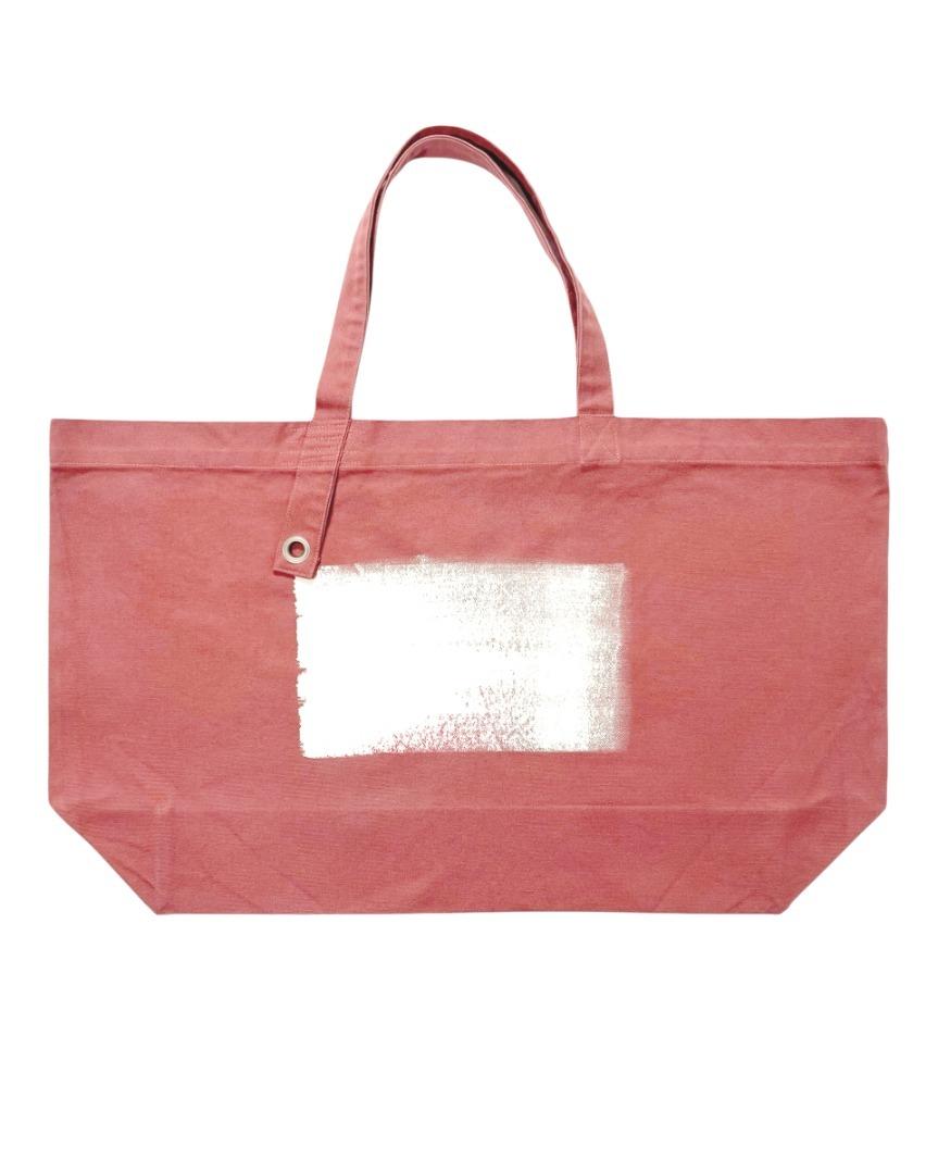 PAINTED CANVAS TOTE BAG PINK