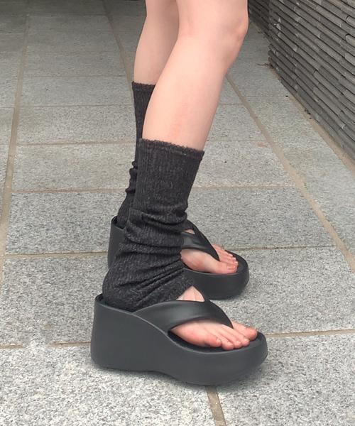 Flip Flop Platform Sandal(2Colours)