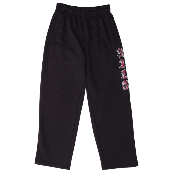 3116 open cuff joger - black