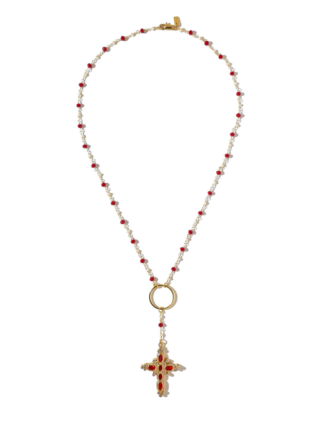 The Aalia Ruby Rosary - Ruby / Charm / One Size