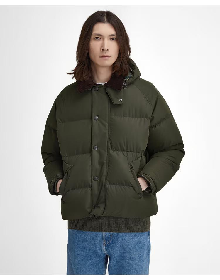남여공용 카키 OS Transport 구스다운 푸퍼 자켓
