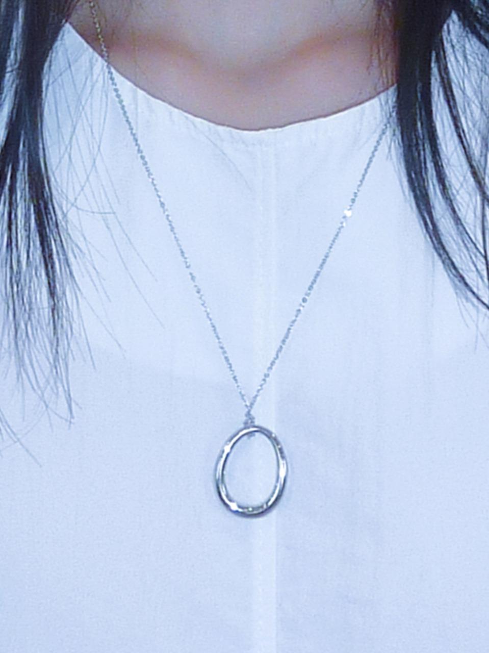 OVAL RING NECKLACE