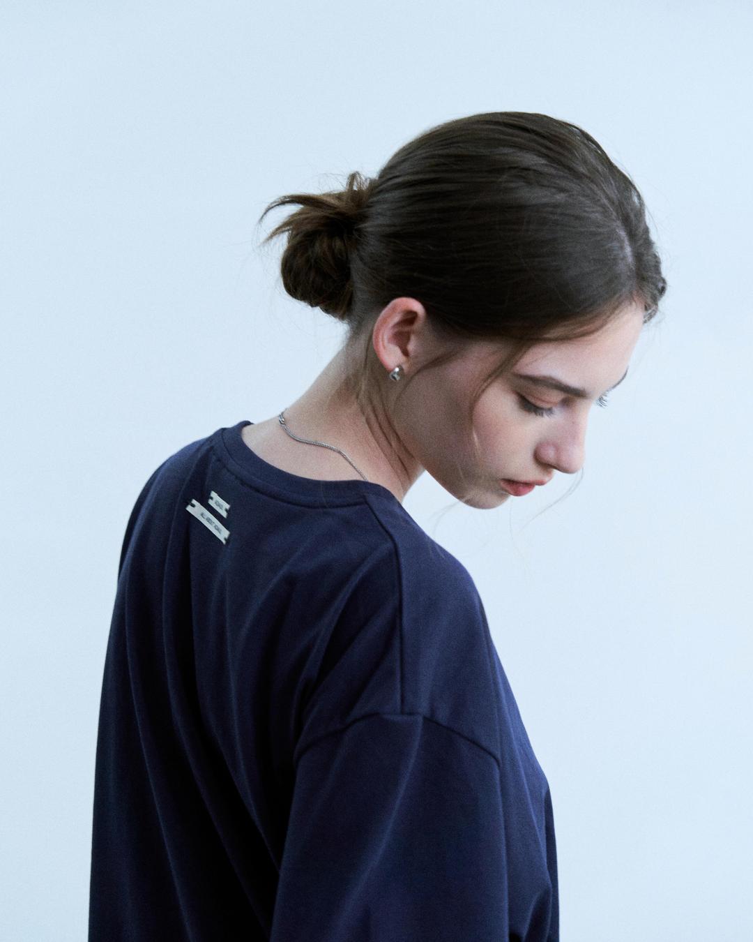 Back label basic AD t shirts - navy
