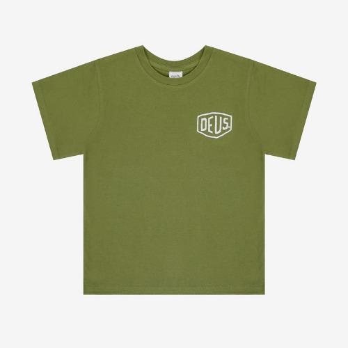 데우스 키즈 삼청 반팔티 KIDS COLLEGE SAMCHEONG TEE ROVER GREEN