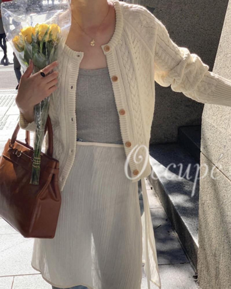 [아이,핑크/당일]아잉 말랑 가디건 (4col) areing 꽈배기가디건