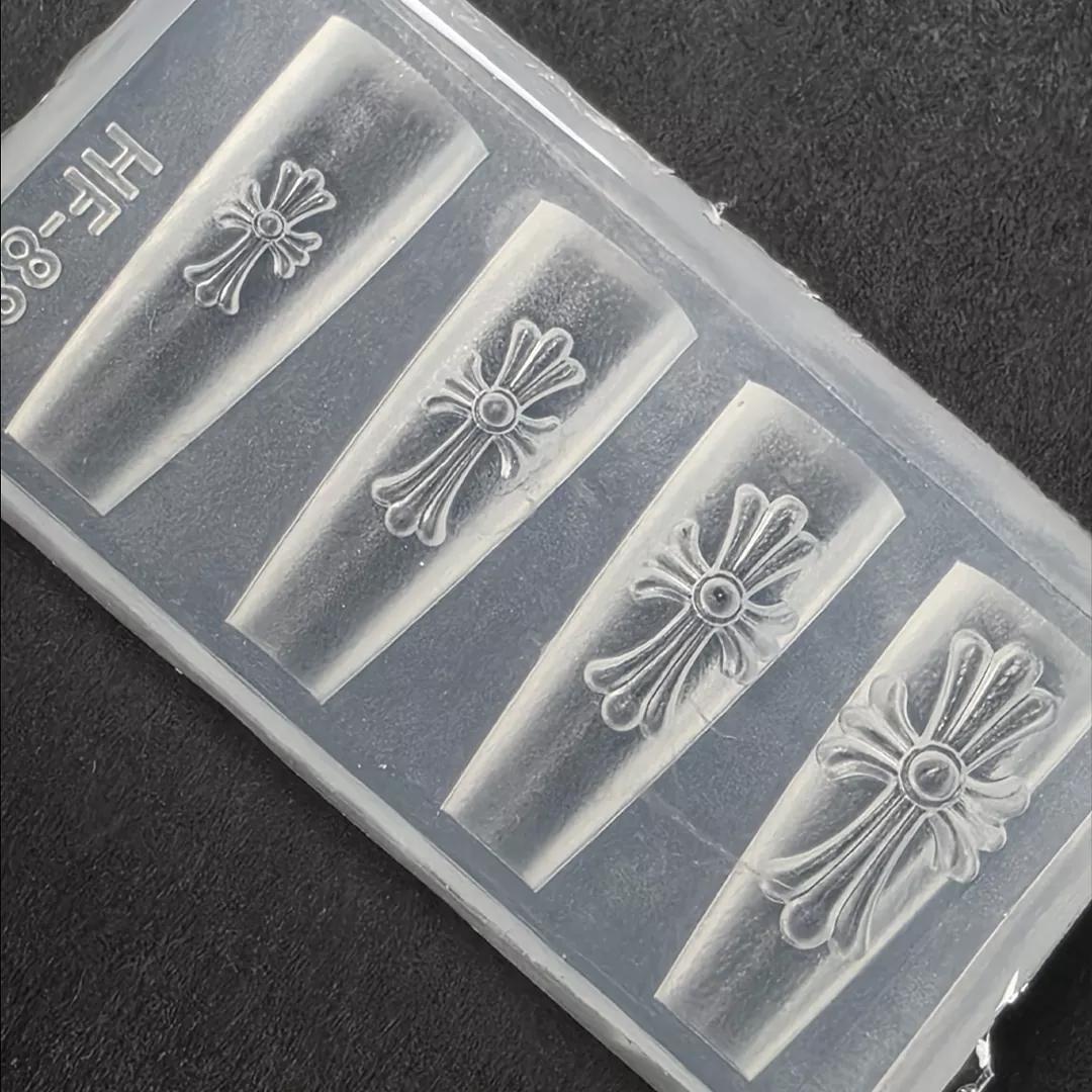 [사라센] 중세 로코코 롱 코핀 십자가 몰드