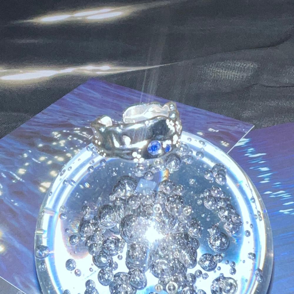 Blue Stone Ring [925 Silver]